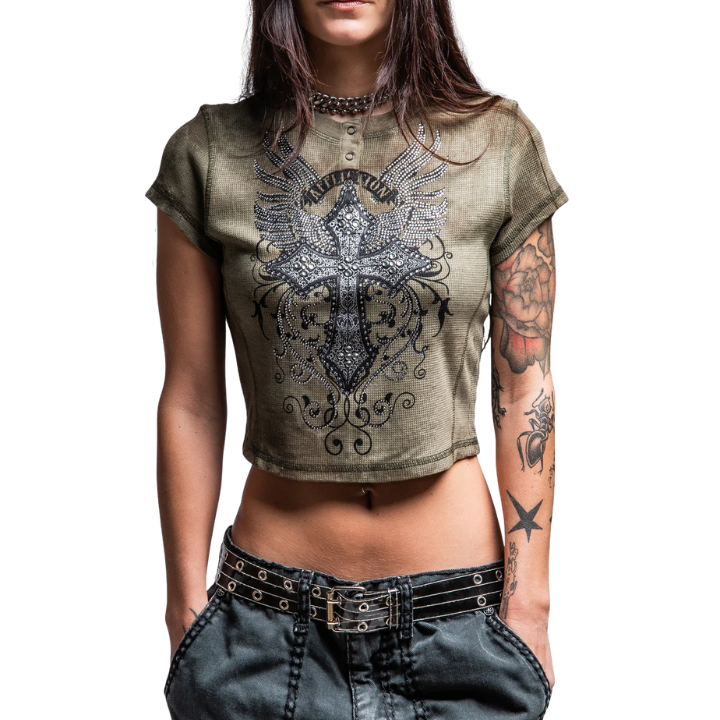 GIRLS S/S BRIELLE - GRN